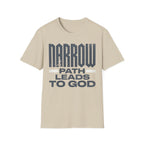 Narrow Path Leads to God Christian Runner T-Shirt (Male)