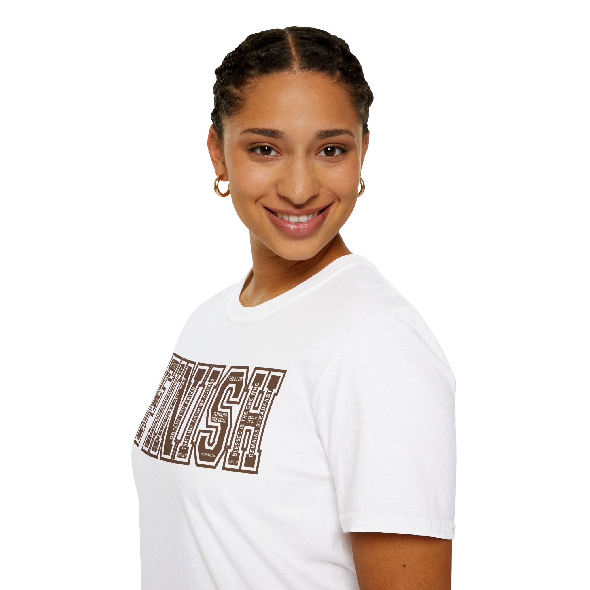 FINISH Christian Runner T-Shirt (Brown)