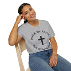 Walk by Faith - Run with Purpose Christian Runner T-Shirt