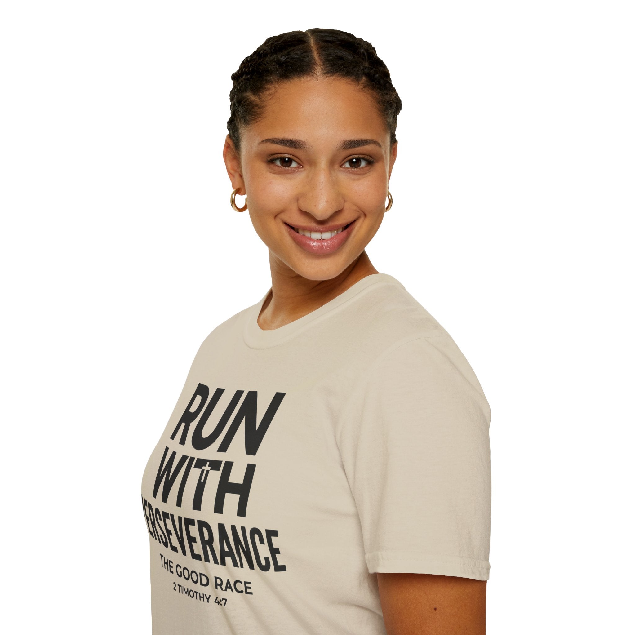 Run With Perseverance Christian Runner T-Shirt