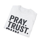Pray Trust Run Christian Runner T-Shirt