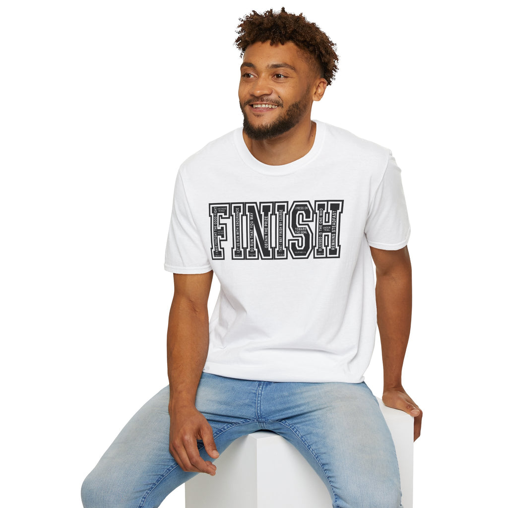 FINISH Running Christian Runner T-Shirt (Black)