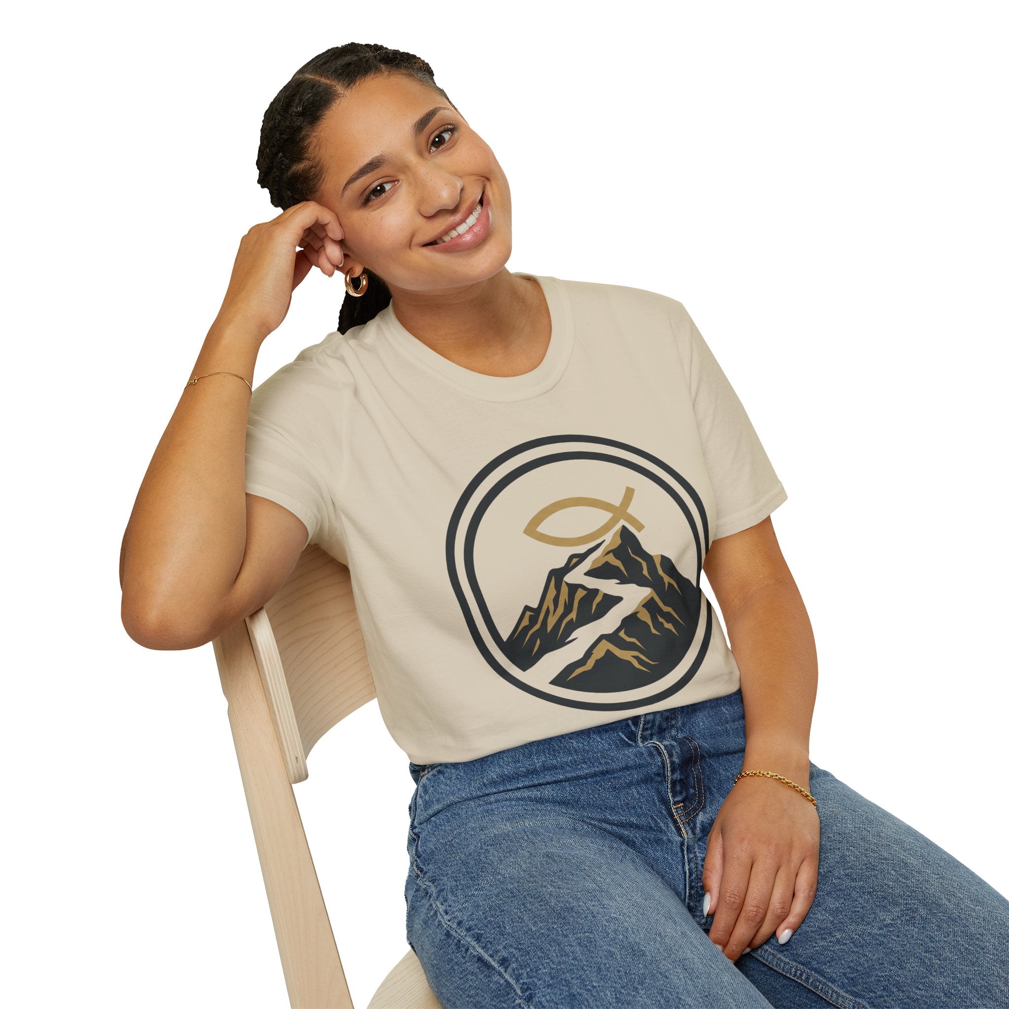 Trail Endurance Mountain Ichthys Christian Runner T-Shirt