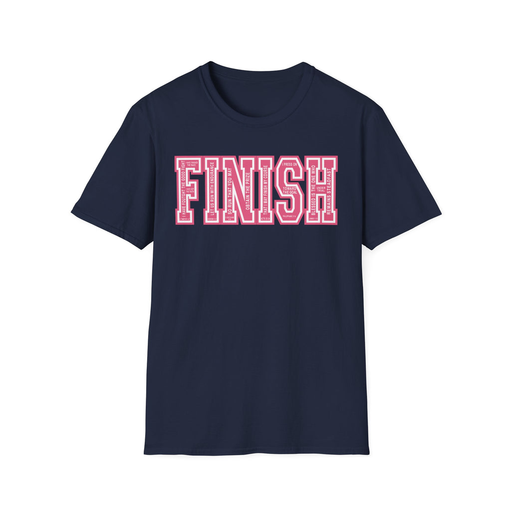 FINISH Christian Runner T-Shirt (Pink)