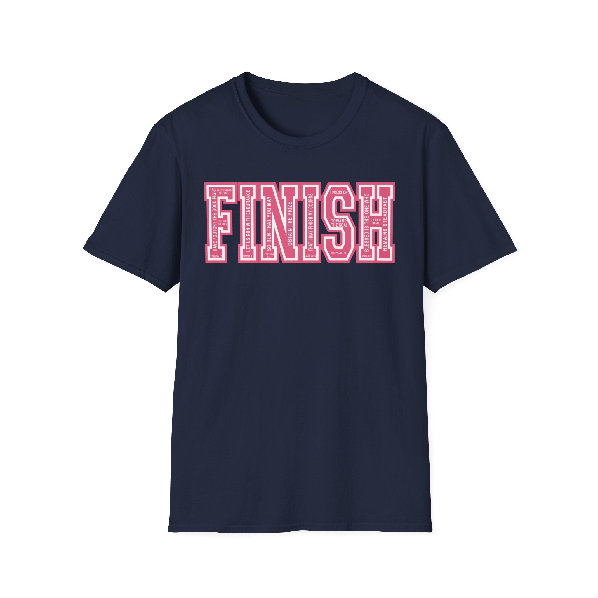 FINISH Christian Runner T-Shirt (Pink)