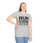 Run Strong - Keep the Faith Christian Runner T-Shirt