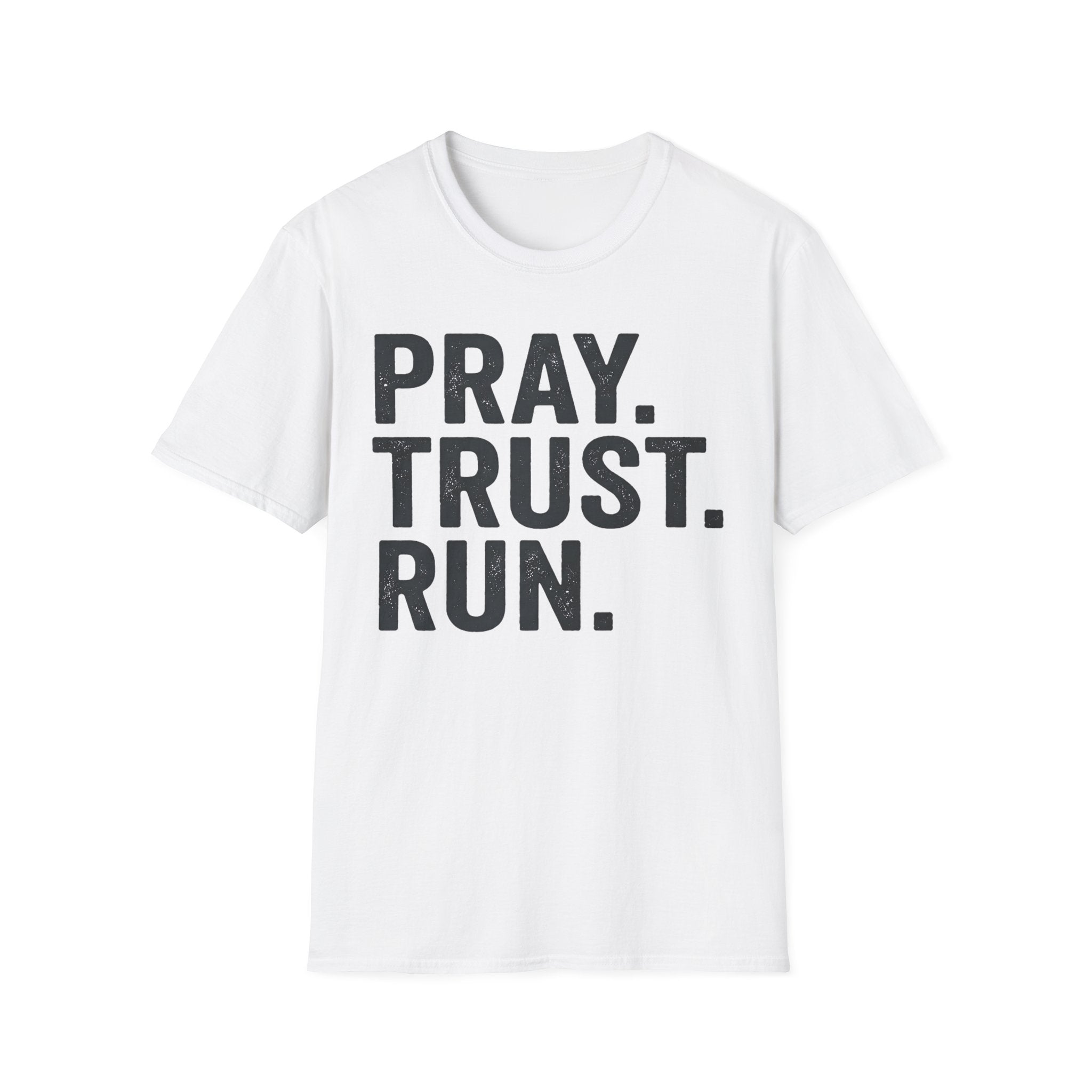 Pray Trust Run Christian Runner T-Shirt