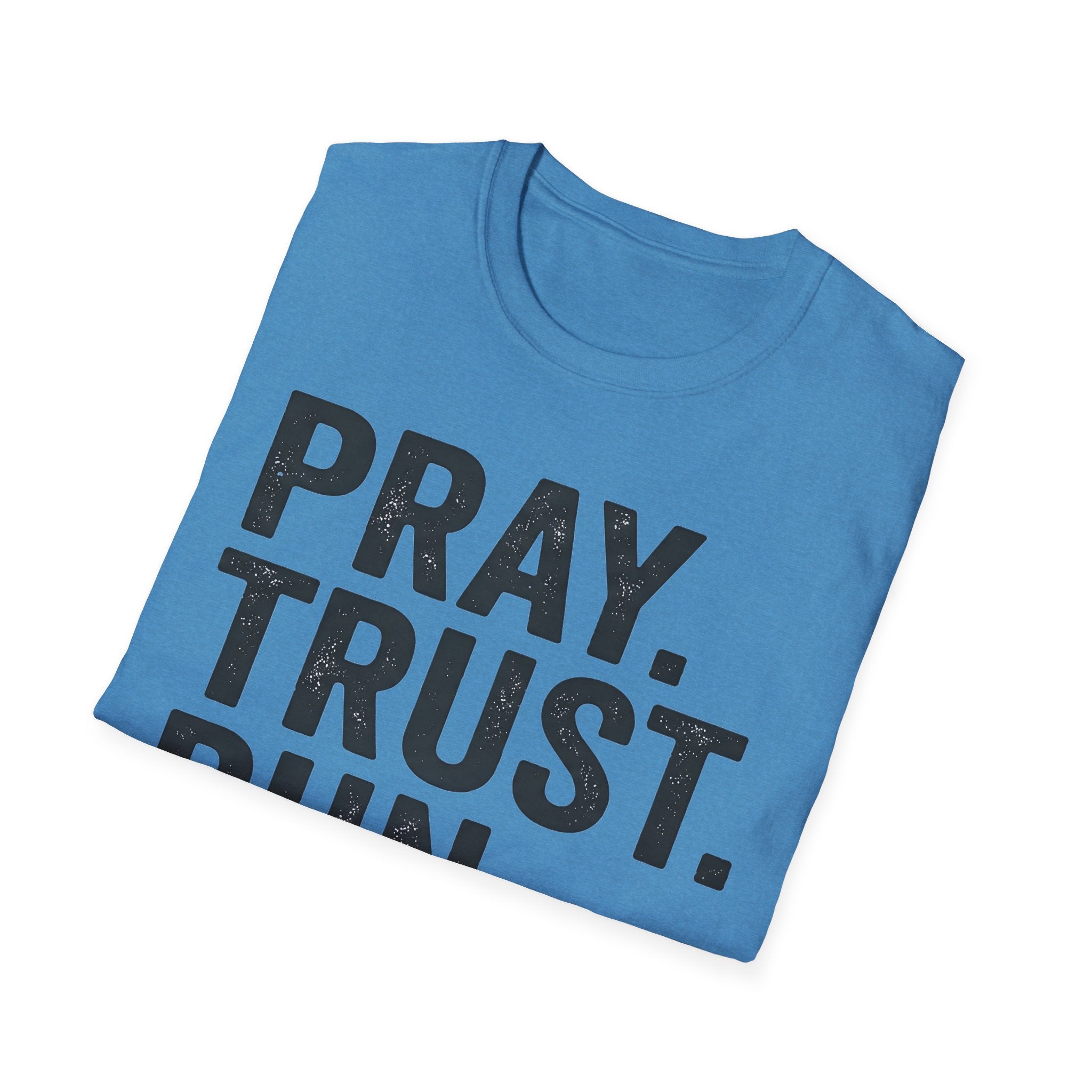 Pray Trust Run Christian Runner T-Shirt