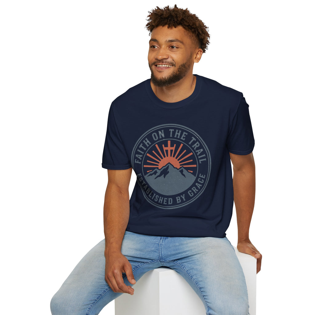 Faith on the Trail Christian Runner T-Shirt
