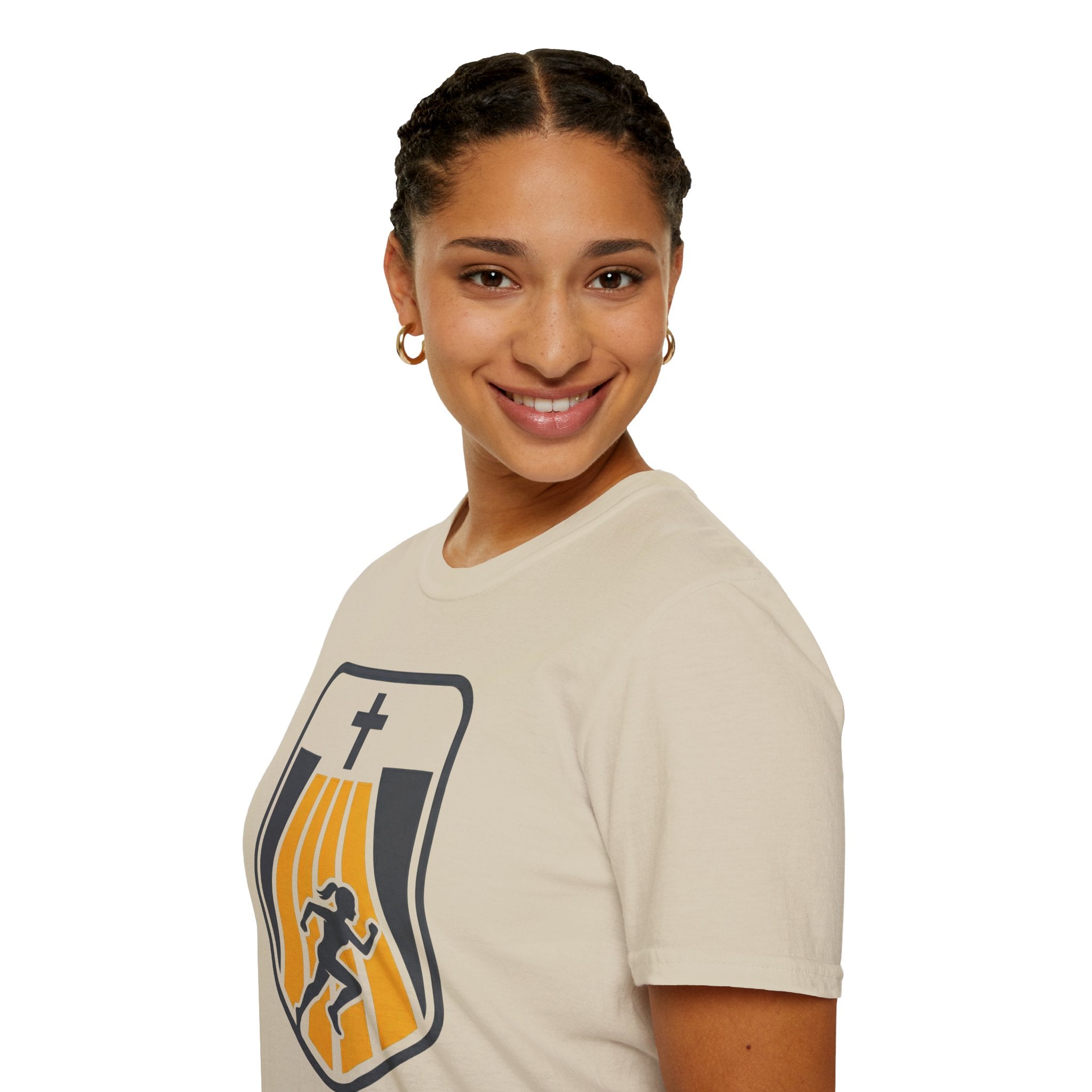 Faithful Start Christian Runner T-Shirt (Female)