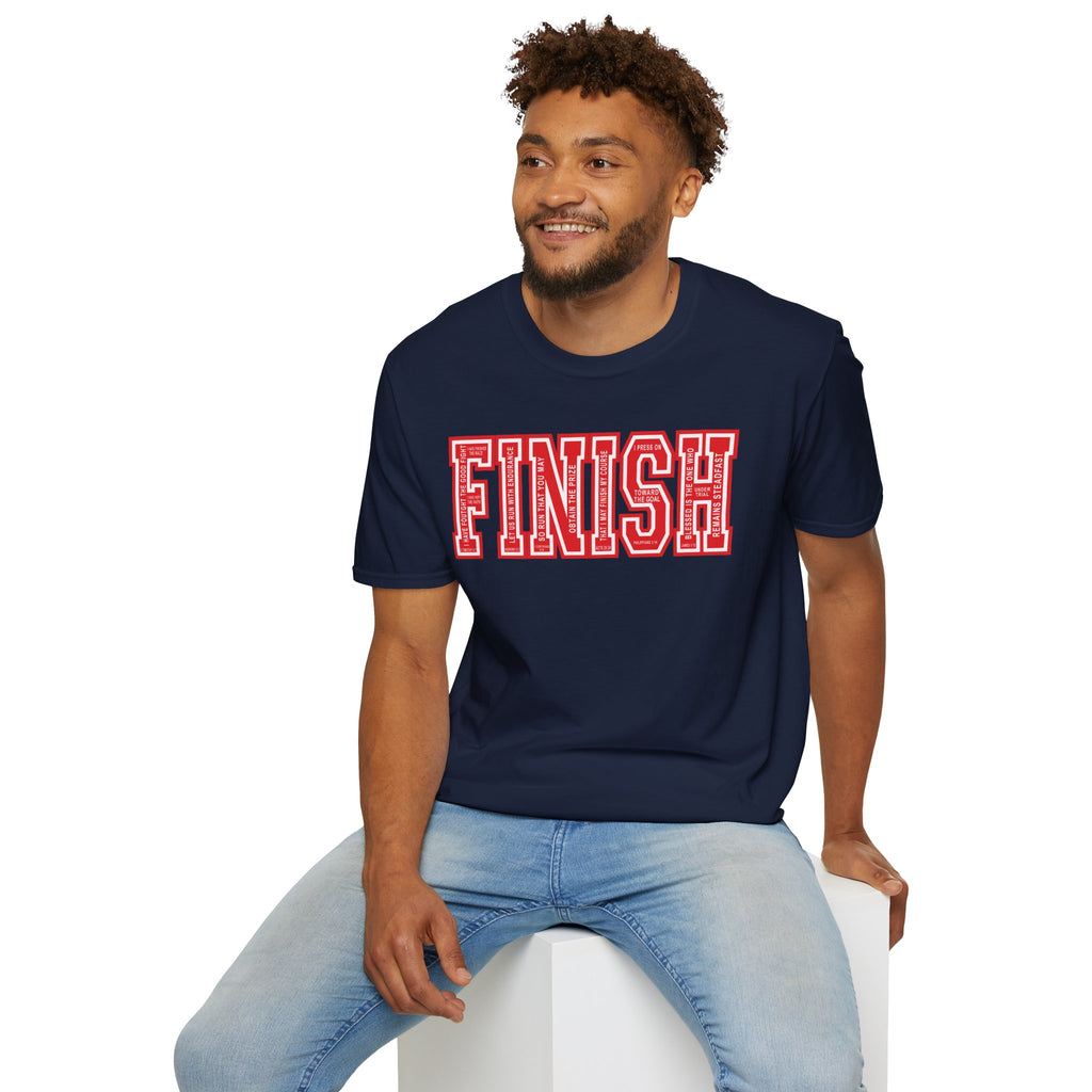 FINISH Christian Runner T-Shirt (Red)