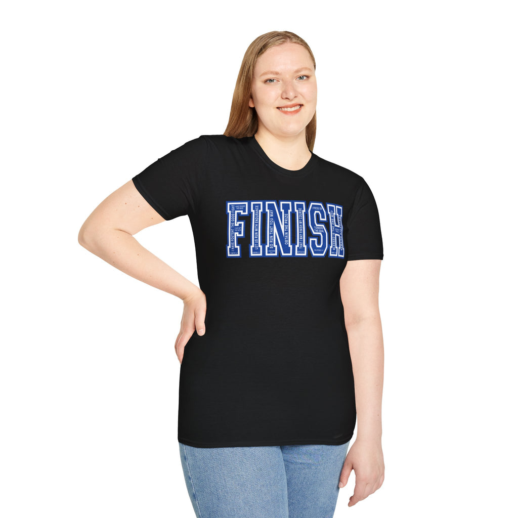 FINISH Christian Runner T-Shirt (Cobalt Blue)