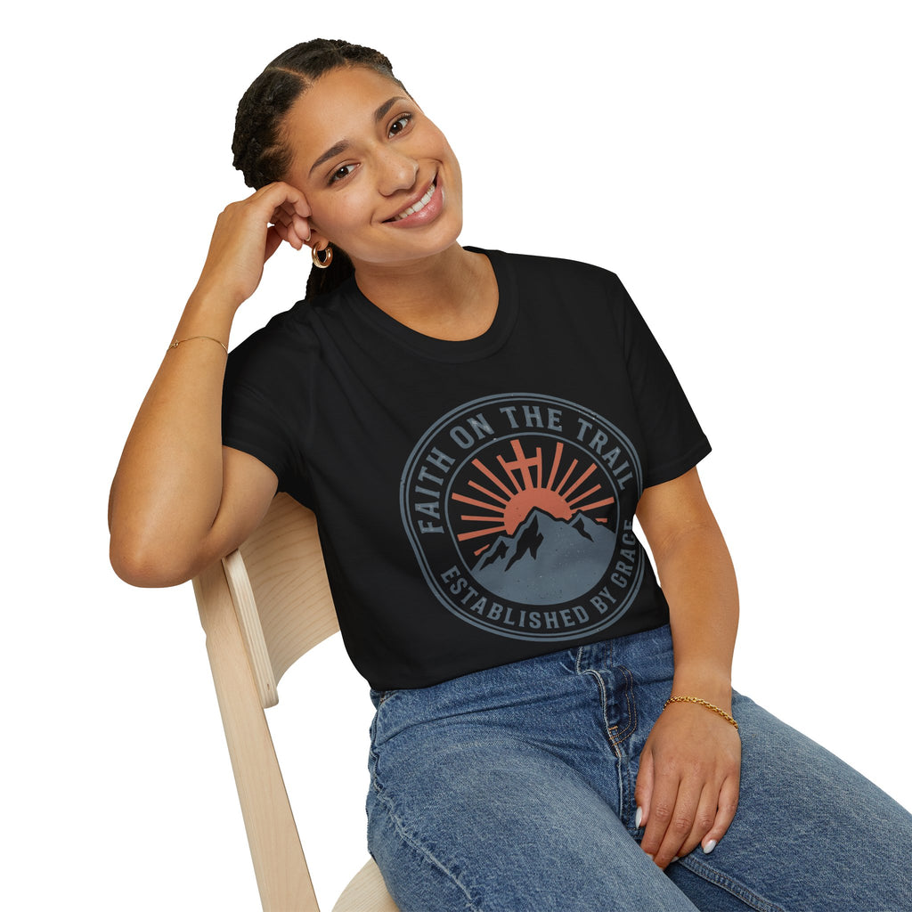 Faith on the Trail Christian Runner T-Shirt