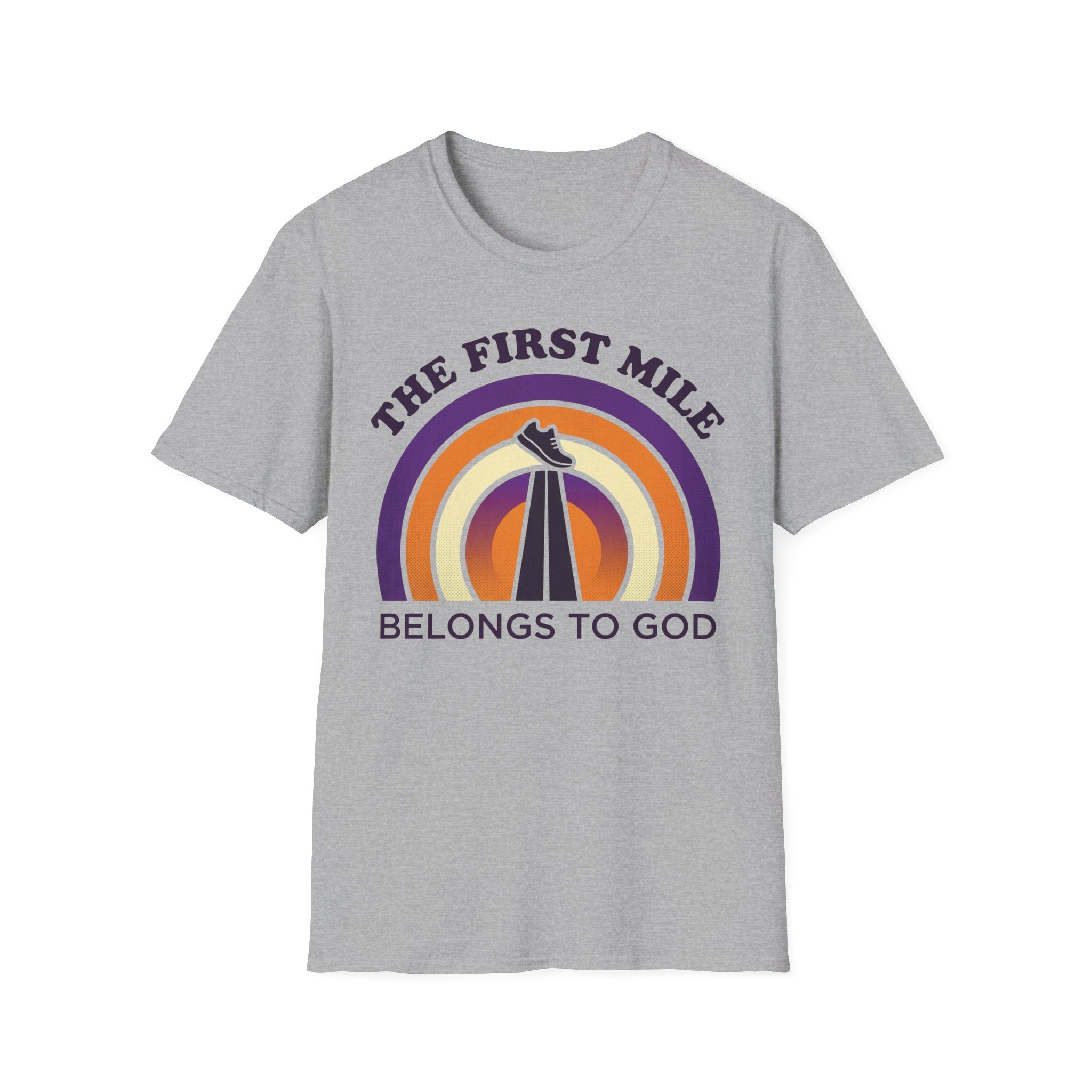 The First Mile Belongs to God Christian Runner T-Shirt