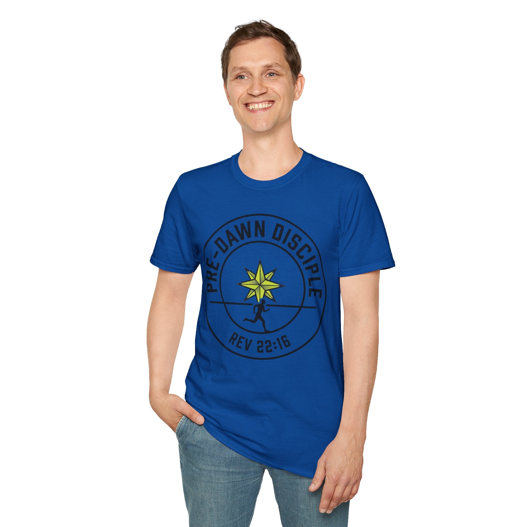 Pre-Dawn Discipline - Rev 22:16 Christian Runner T-Shirt