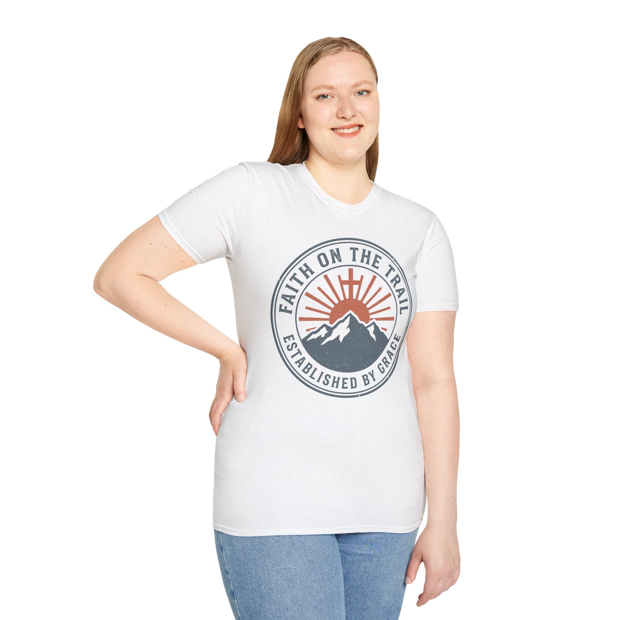Faith on the Trail Christian Runner T-Shirt