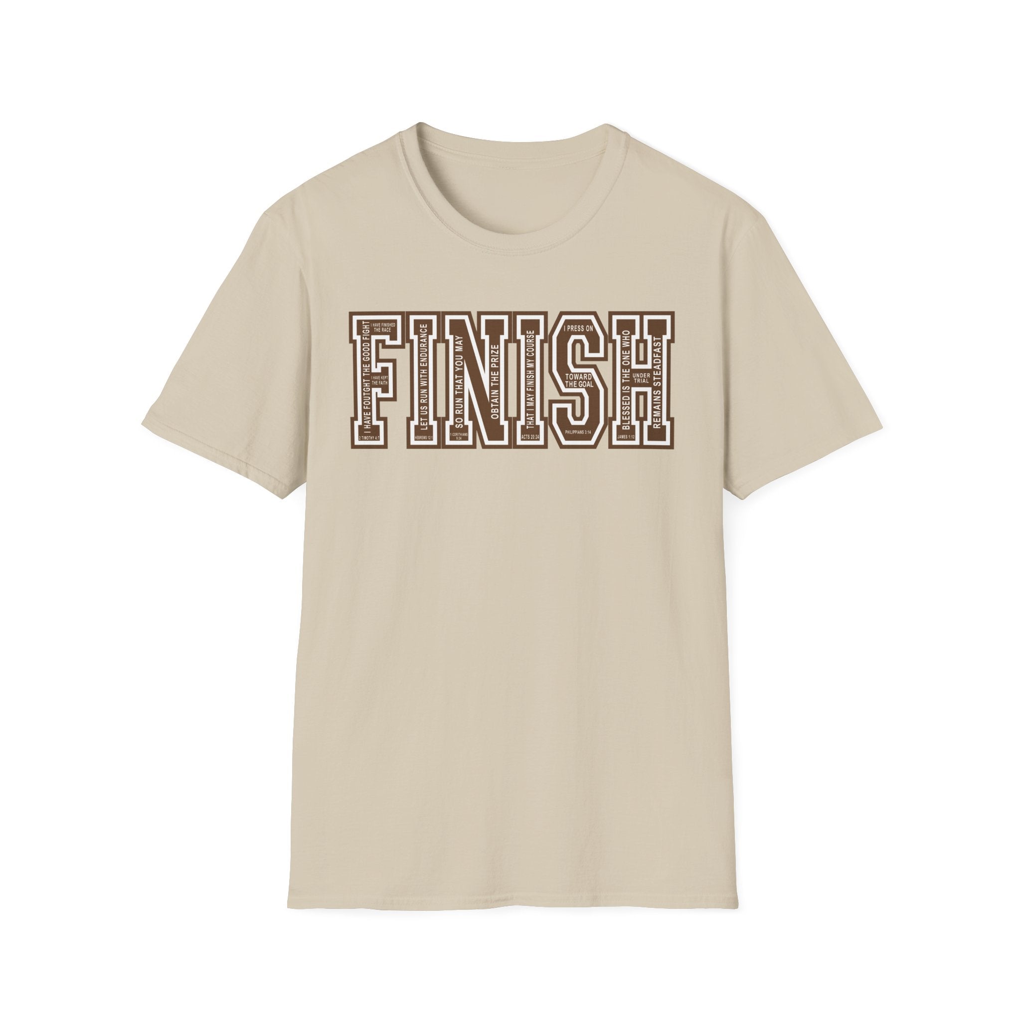 FINISH Christian Runner T-Shirt (Brown)
