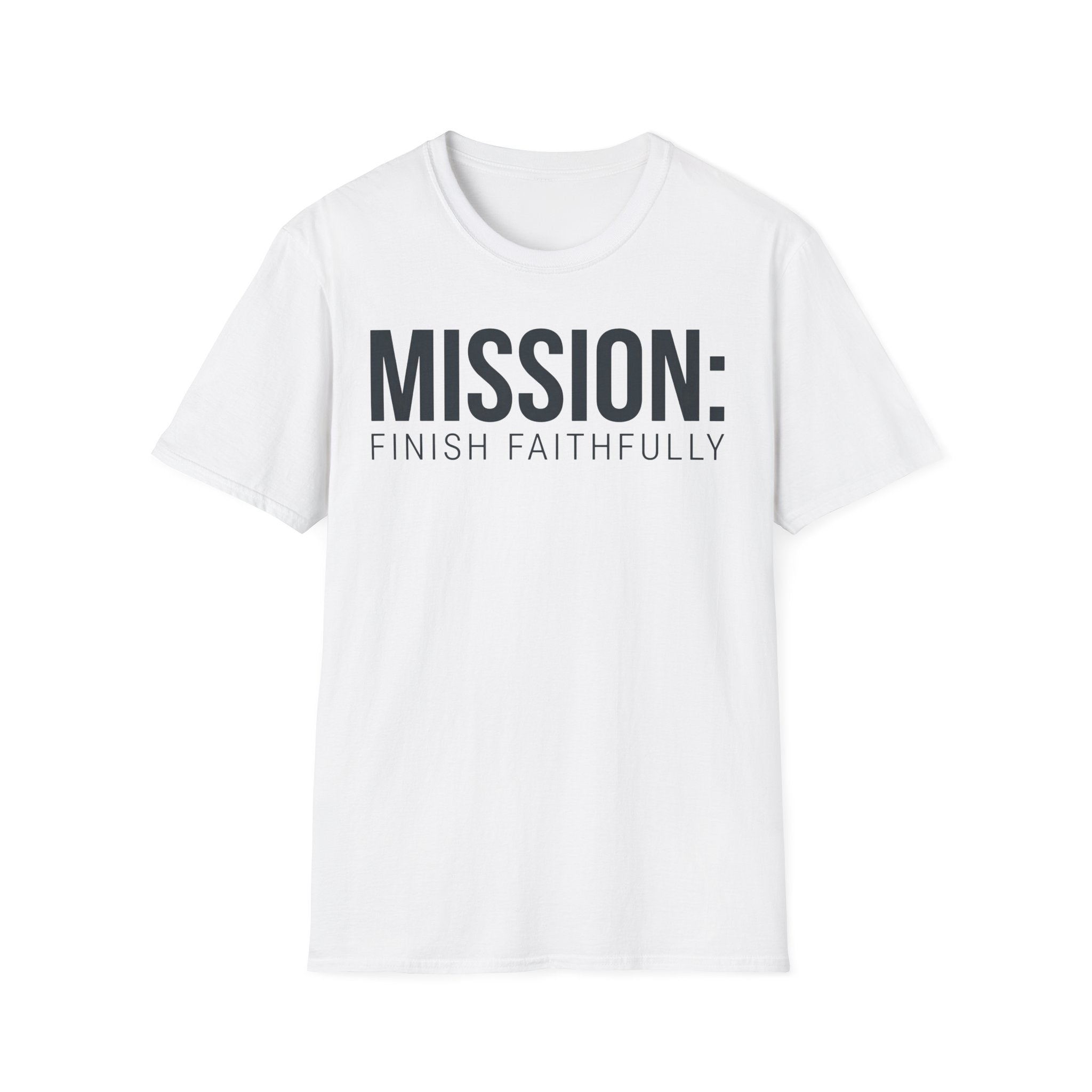 Mission: Finish Faithfully Christian Runner T-Shirt