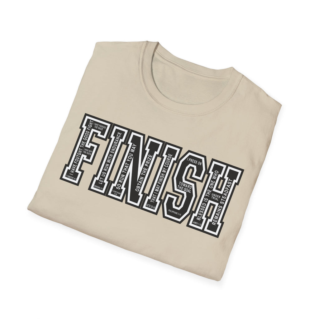 FINISH Running Christian Runner T-Shirt (Black)
