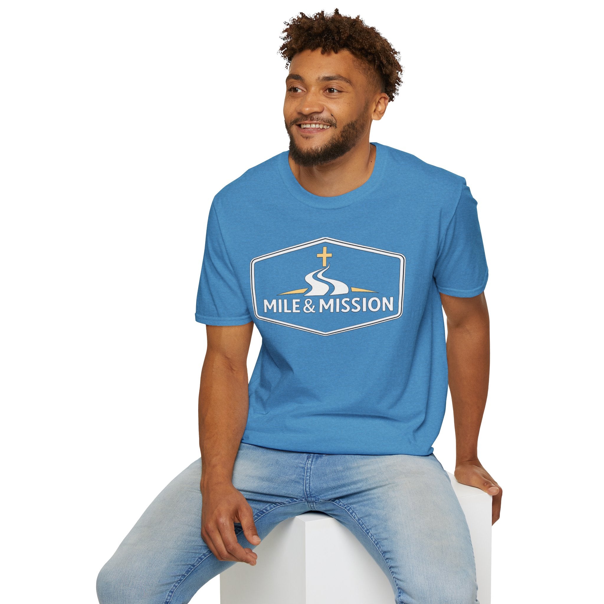 Mile & Mission Logo Christian Runner T-Shirt