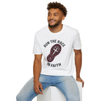Run the Race in Faith Christian Runner T-Shirt