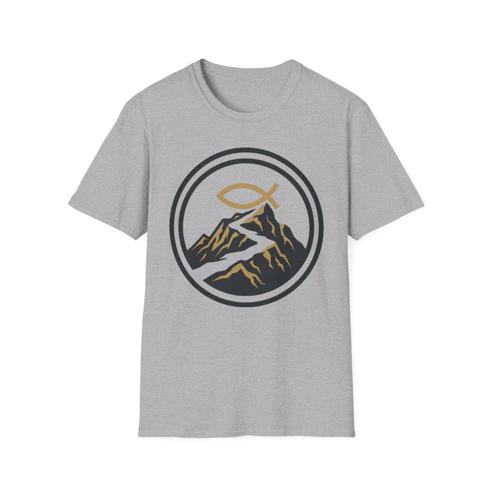 Trail Endurance Mountain Ichthys Christian Runner T-Shirt
