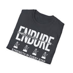 Endure: Strength in Every Step Christian Runner T-Shirt
