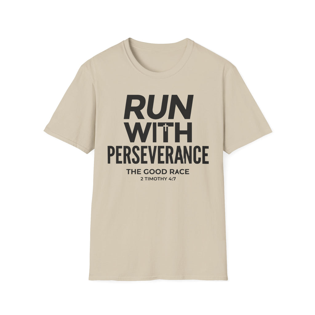 Run With Perseverance Christian Runner T-Shirt