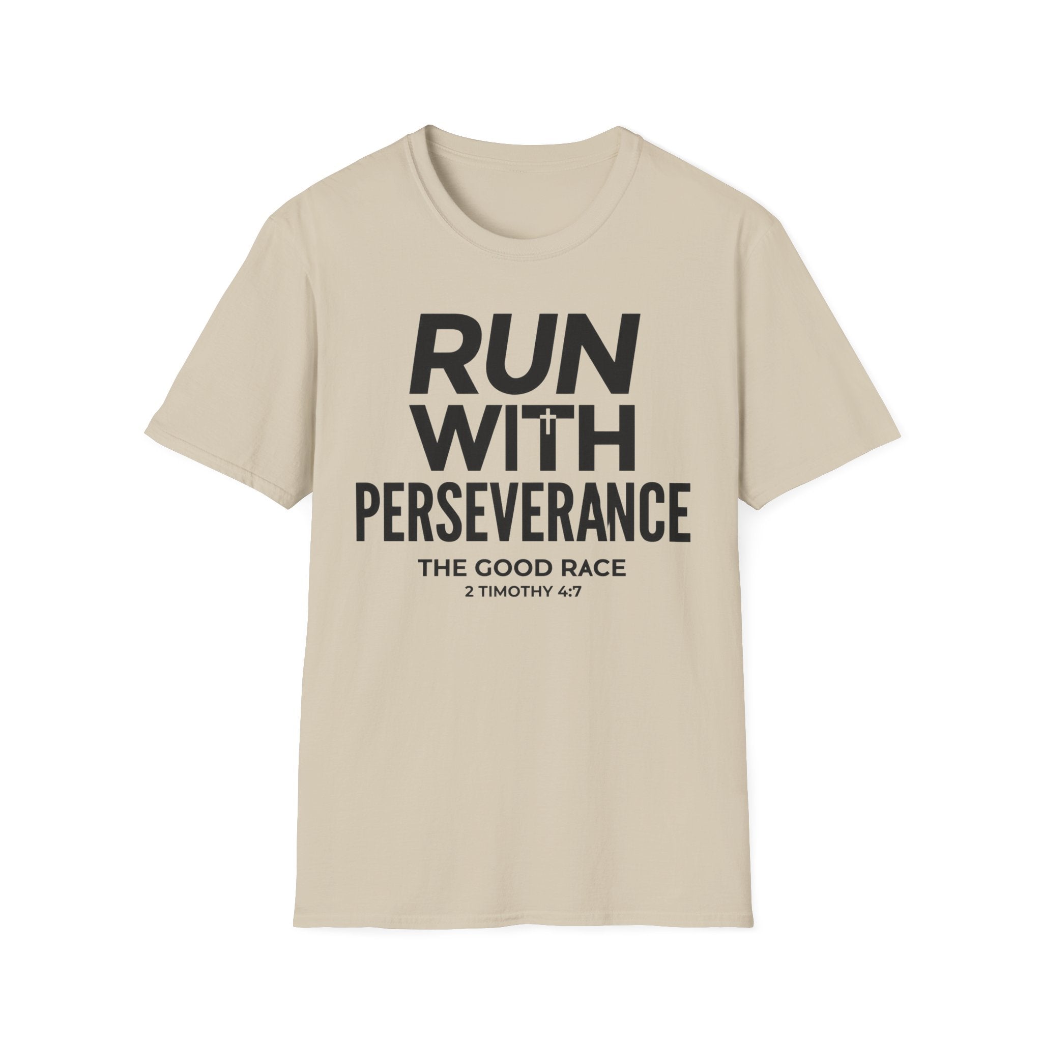 Run With Perseverance Christian Runner T-Shirt