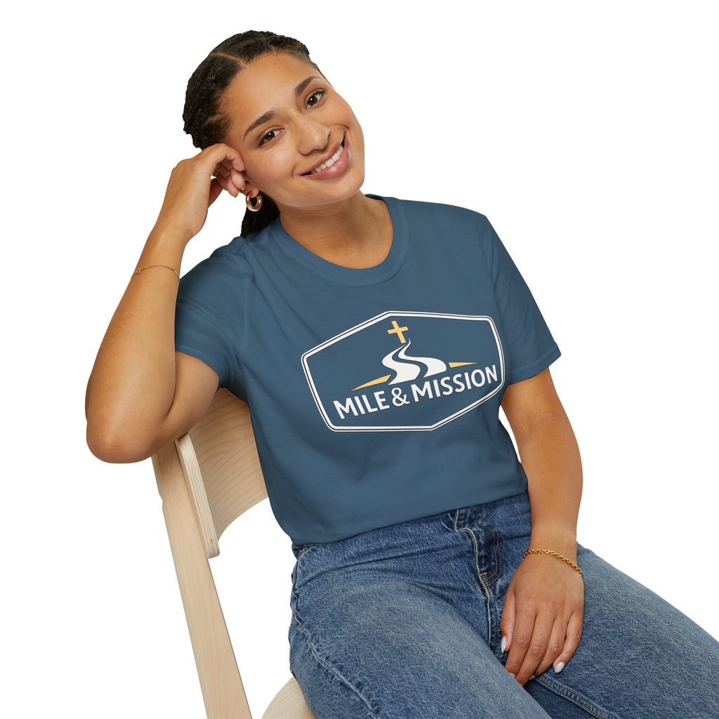 Mile & Mission Logo Christian Runner T-Shirt