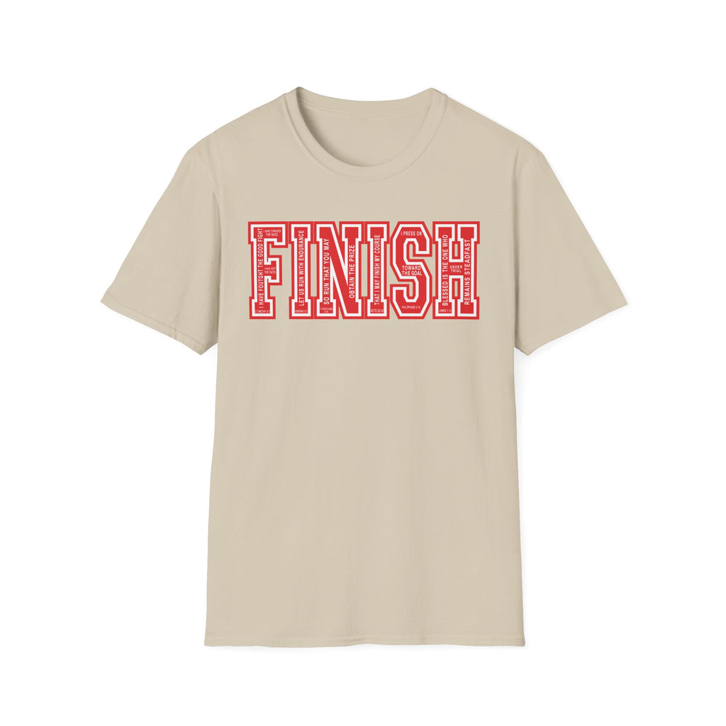 FINISH Christian Runner T-Shirt (Red)